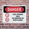 Signmission Fuel Storage Area No Smoking Or Open Flames Danger Sign, Plastic, 10in W x 7in L, 2PK OS-2PACK-DS-P-710-L-1269 - alternate 9